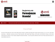 Tablet Screenshot of prestijyayincilik.com.tr